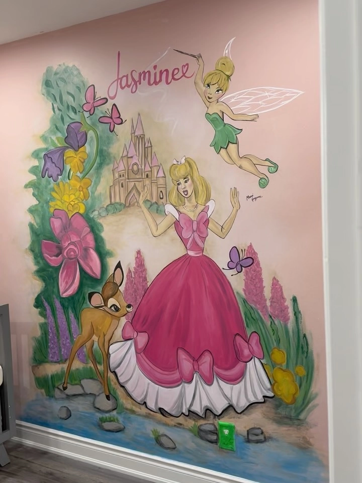 Princess-Themed Wall Murals