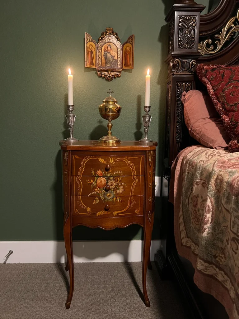 dark academia vintage wooden furniture