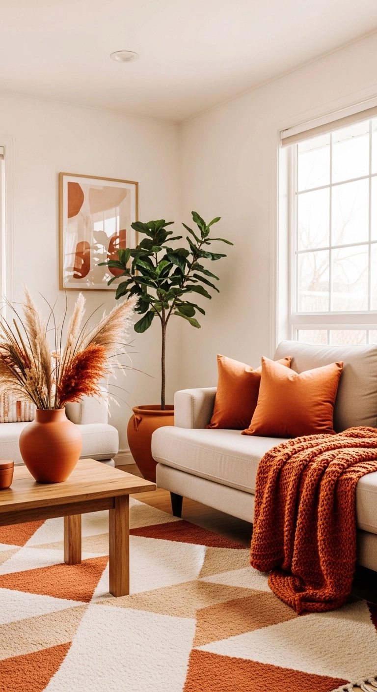 Pair Terracotta with Neutral Walls