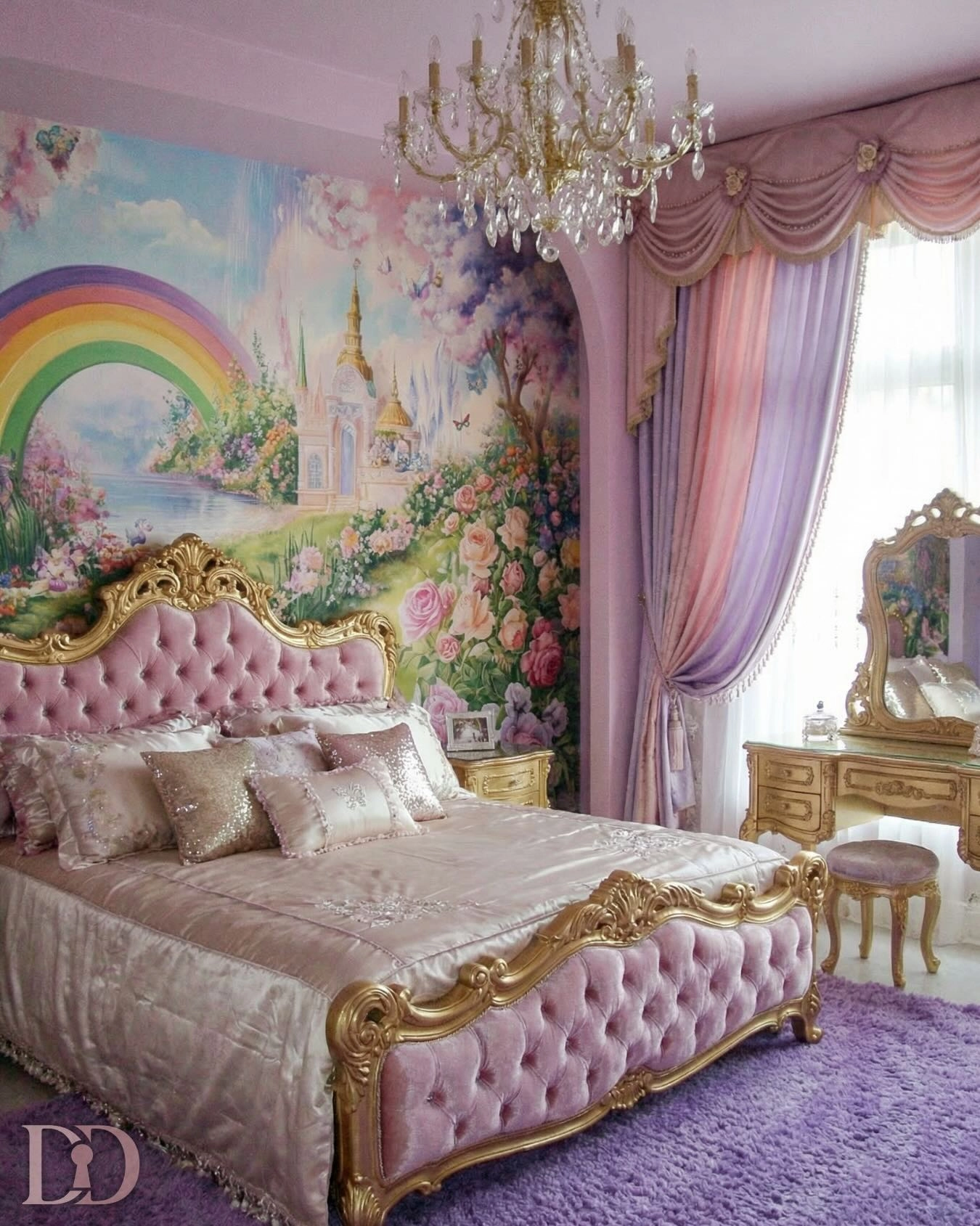Sparkle Chandeliers in Princess bedroom