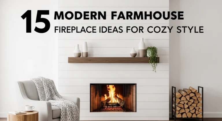15 Modern Farmhouse Fireplace Ideas for Cozy Style