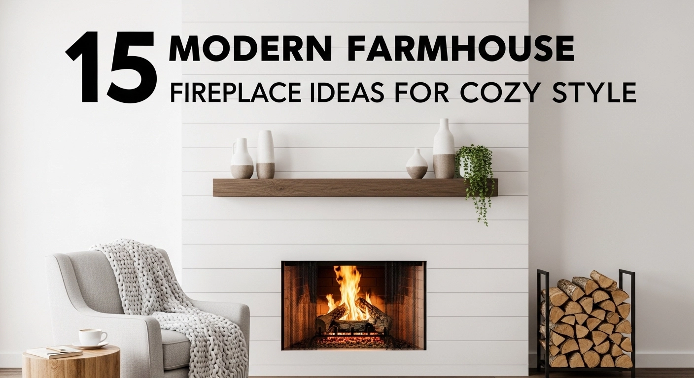 15 Modern Farmhouse Fireplace Ideas for Cozy Style
